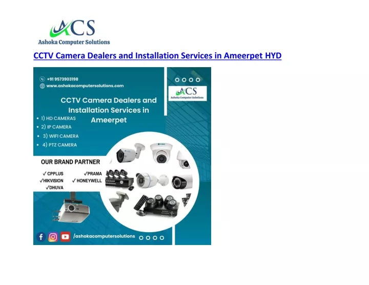 cctv camera dealers and installation services