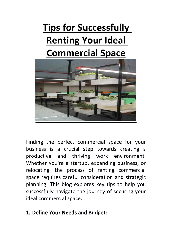 tips for successfully renting your ideal