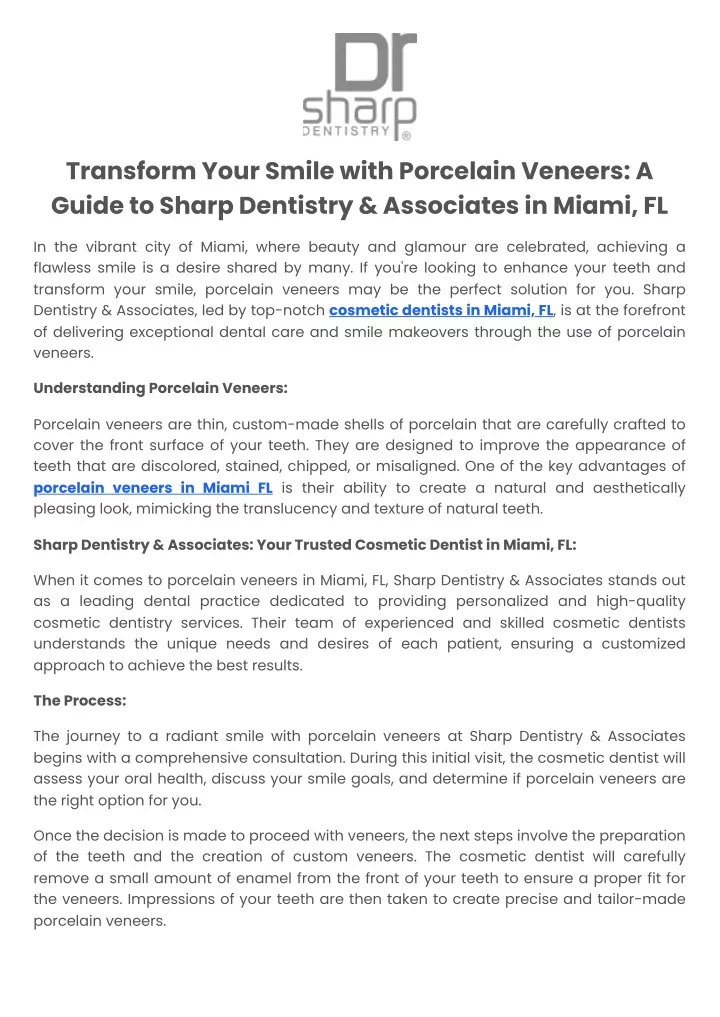 transform your smile with porcelain veneers