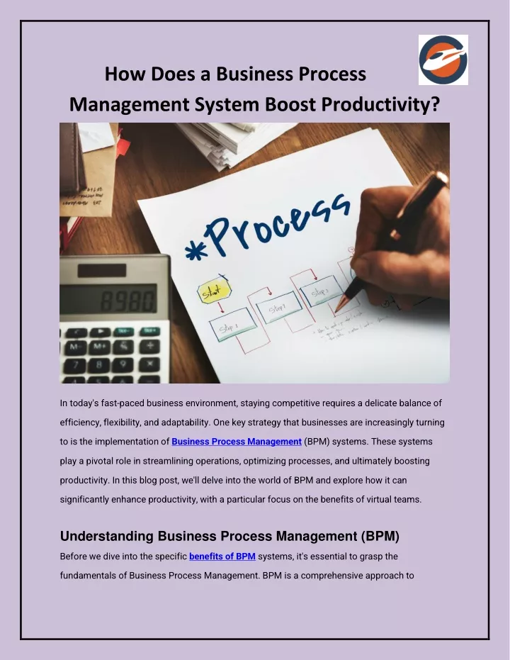 how does a business process management system