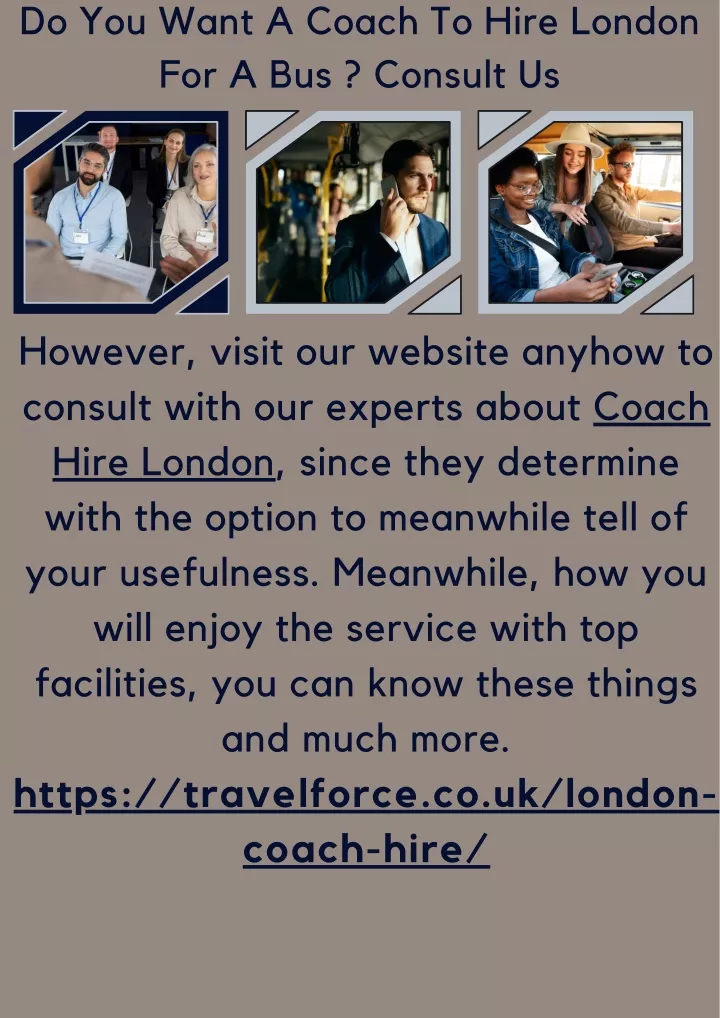 do you want a coach to hire london
