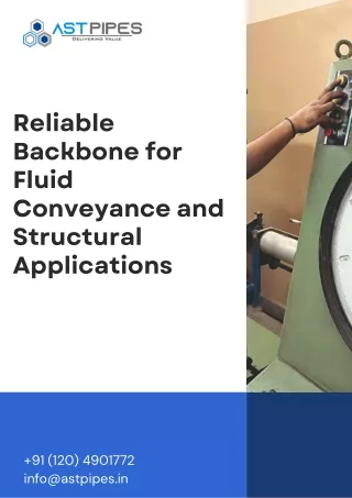 reliable backbone for fluid conveyance