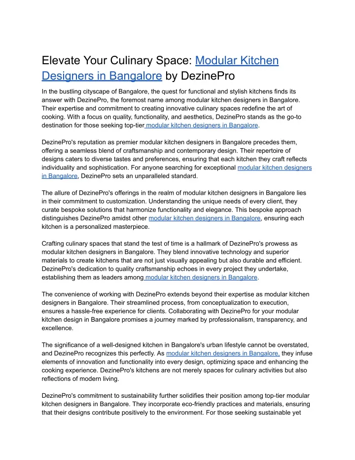 elevate your culinary space modular kitchen