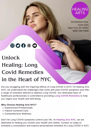 Unlock Healing: Long Covid Remedies in the Heart of NYC