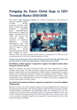 navigating the future global surge