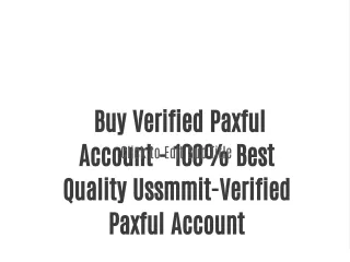 Buy Verified Paxful Account - 100% Best Quality Ussmmit  Verified Paxful Accoun