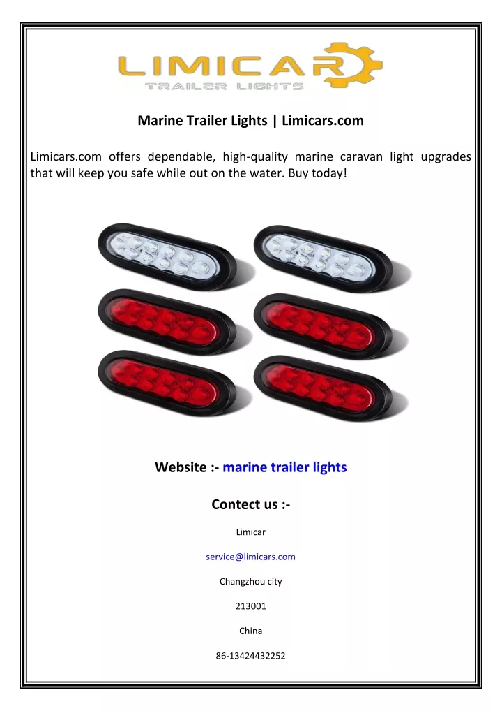 marine trailer lights limicars com