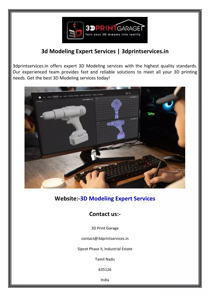 3d modeling expert services 3dprintservices in