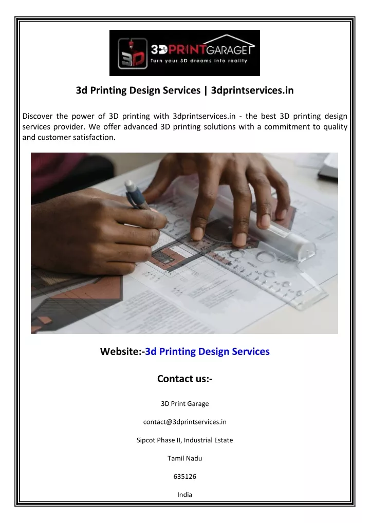 3d printing design services 3dprintservices in