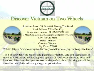 Discover Vietnam on Two Wheels