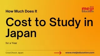 How Much Does ItCost to Study in Japan for a Year