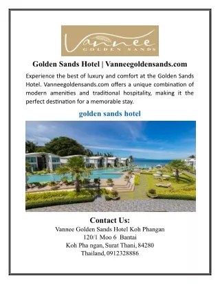 golden sands hotel vanneegoldensands com