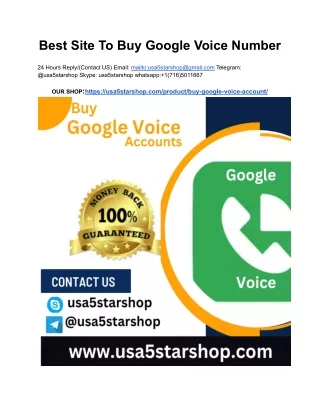 Best Site To Buy Google Voice Number