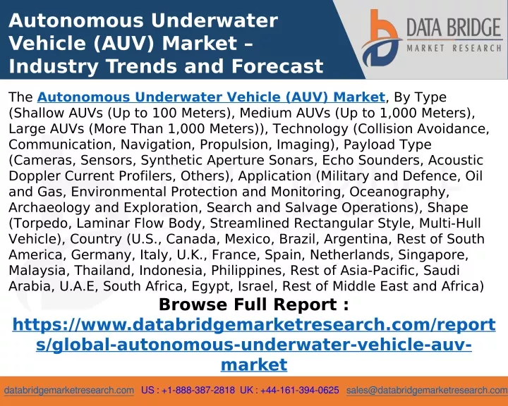 autonomous underwater vehicle auv market industry
