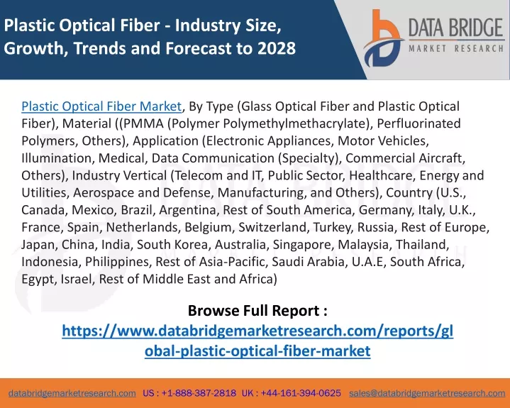 plastic optical fiber industry size growth trends