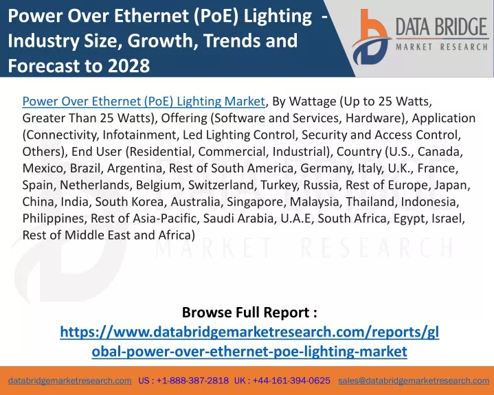 power over ethernet poe lighting industry size