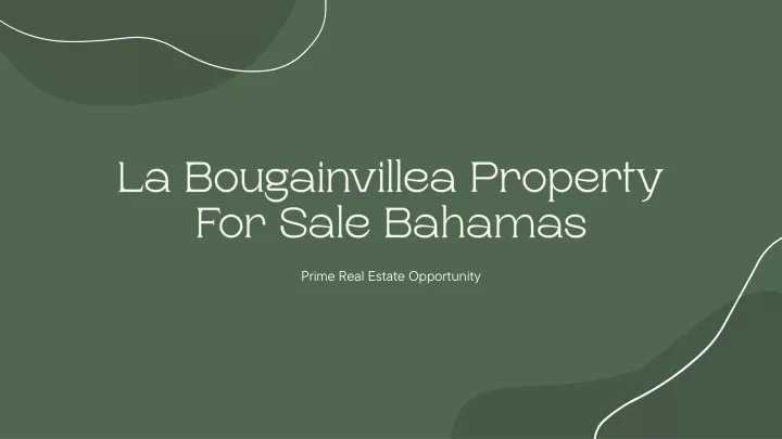 la bougainvillea property for sale bahamas