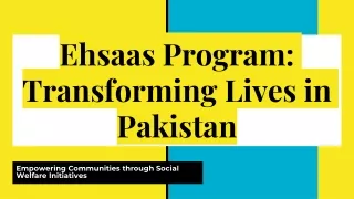 Ehsaas Program