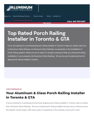 Porch Railing installer
