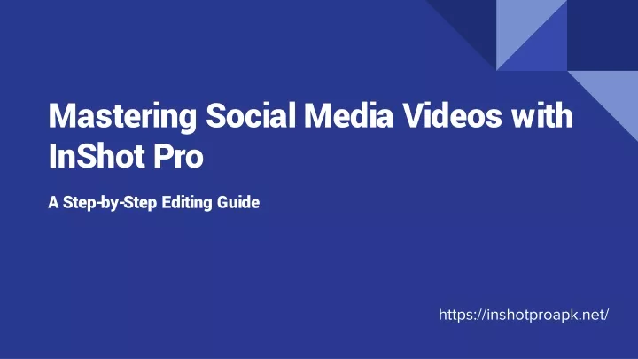 mastering social media videos with inshot pro