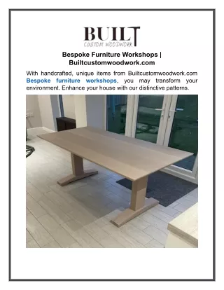 bespoke furniture workshops builtcustomwoodwork