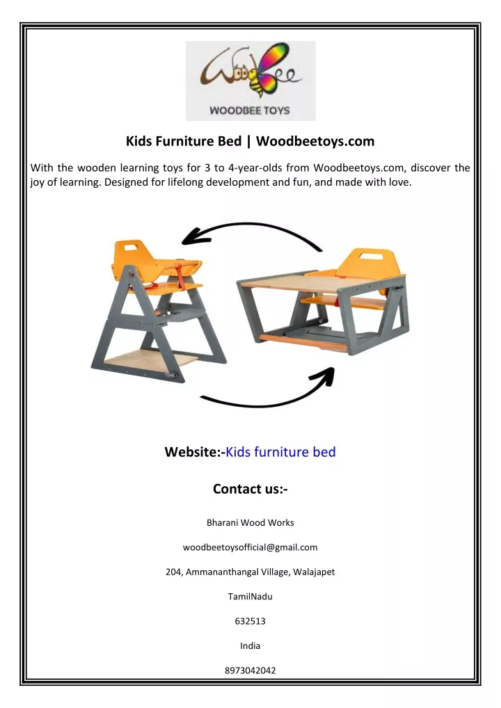 kids furniture bed woodbeetoys com