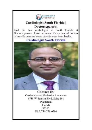 Cardiologist South Florida  Doctorscga.com