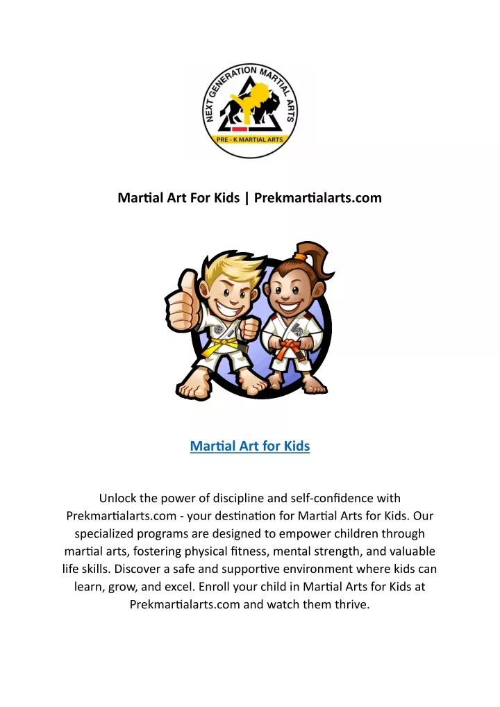 martial art for kids prekmartialarts com