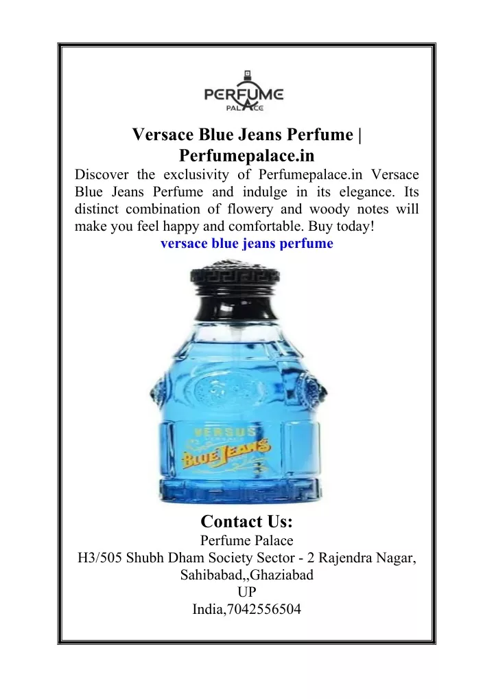 versace blue jeans perfume perfumepalace