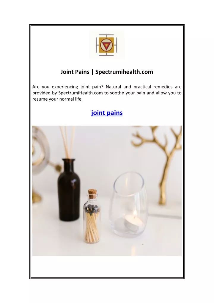 joint pains spectrumihealth com