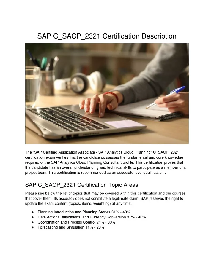 sap c sacp 2321 certification description