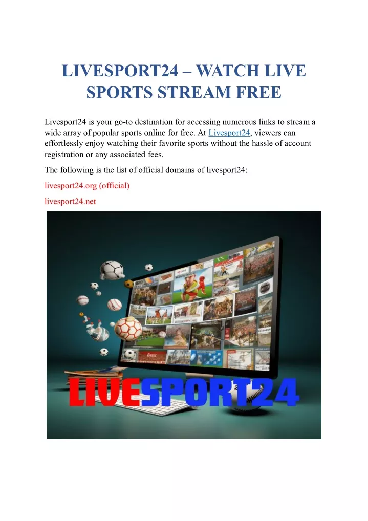 PPT Livesport24WatchLiveSportsStreamFree PowerPoint Presentation