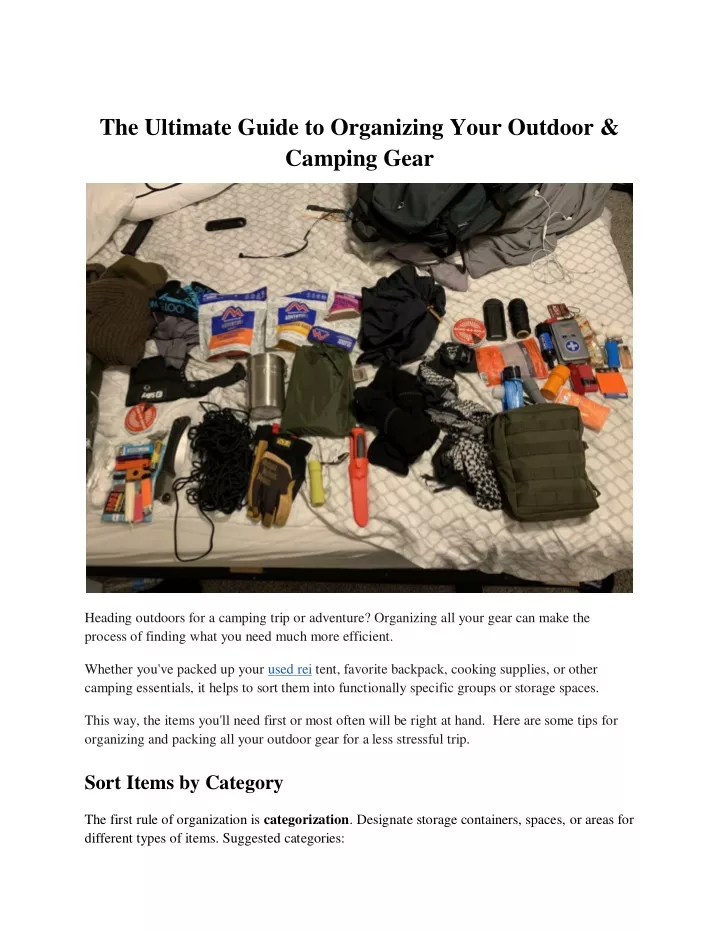 the ultimate guide to organizing your outdoor