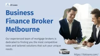 Business Finance Broker Melbourne