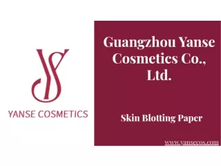 Skin Blotting Paper - Yansecos.com