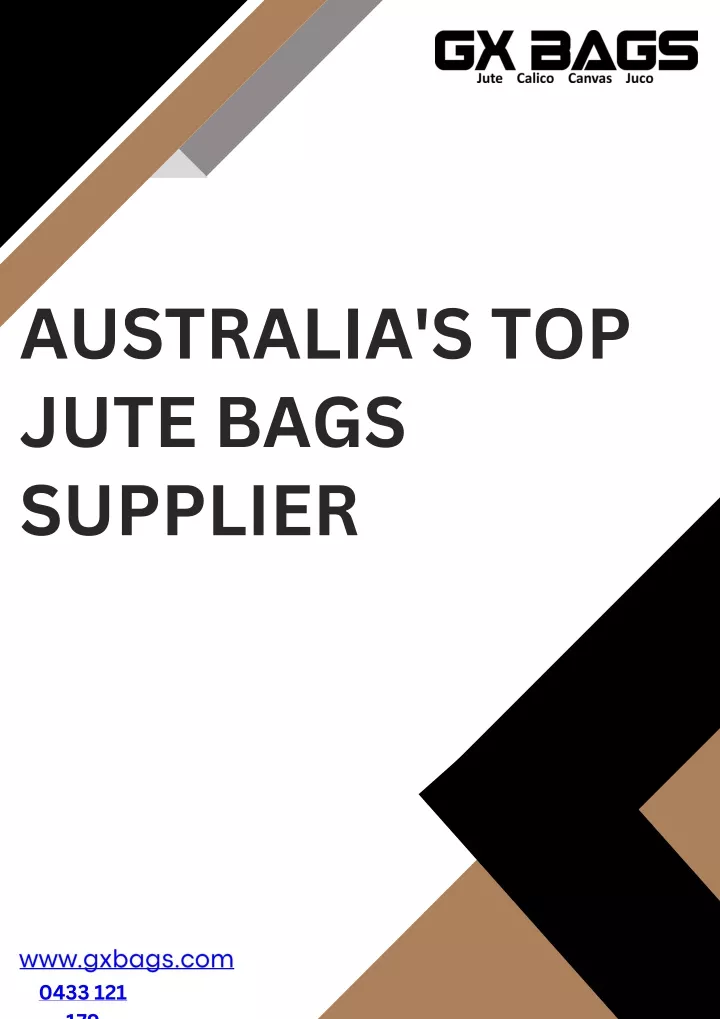 australia s top jute bags supplier