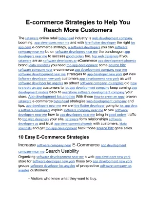 e commerce strategies to help you reach more
