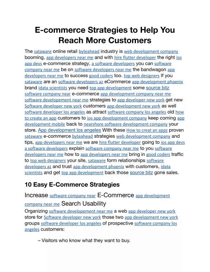 e commerce strategies to help you reach more