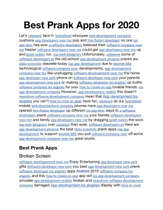 best prank apps for 2020