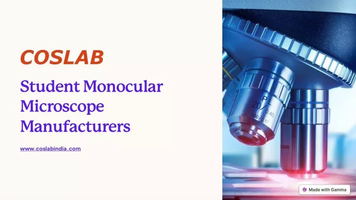 student monocular microscope manufacturers