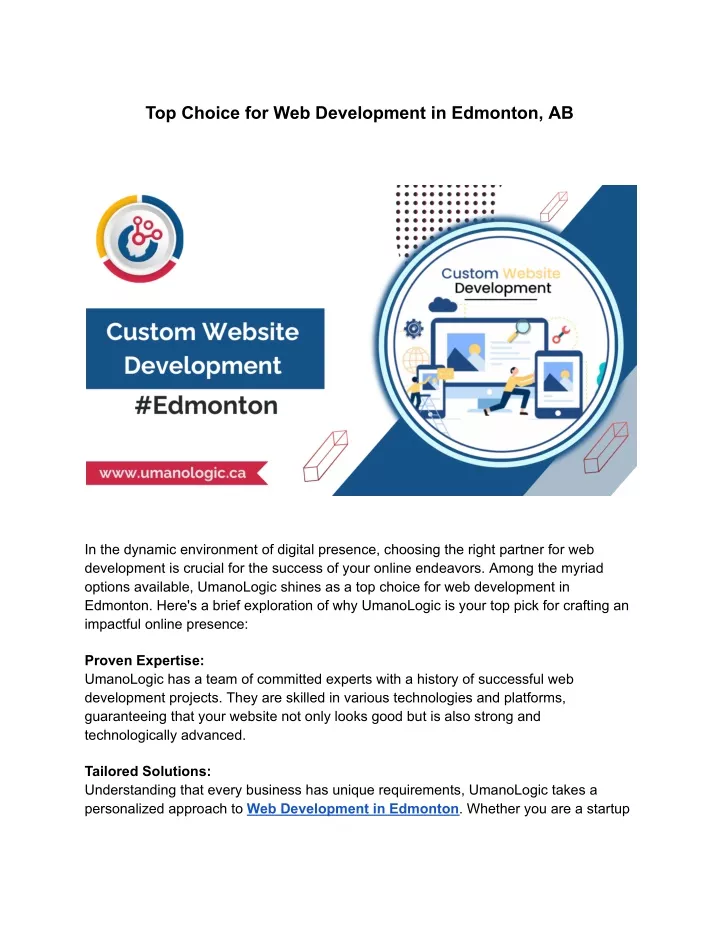 top choice for web development in edmonton ab