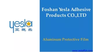 Aluminum Protective Film - Yeslafilm.com