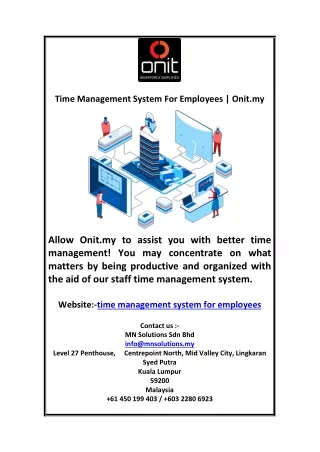 time management system for employees