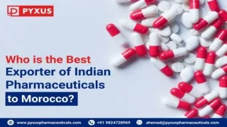 Who is the Best Exporter of Indian Pharmaceuticals to Morocco