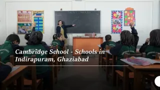 Schools in Indirapuram Ghaziabad