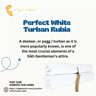 Perfect White Turban Rubia