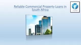 Reliable Commercial Property Loans South Africa