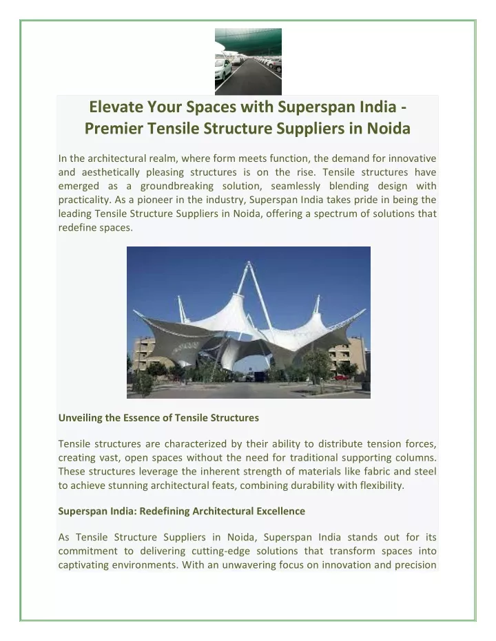 elevate your spaces with superspan india premier