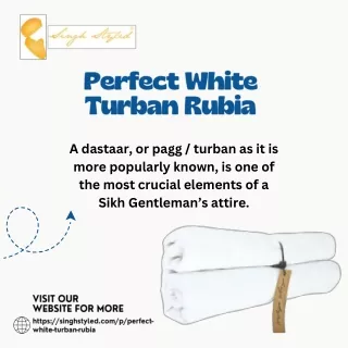 Perfect White Turban Rubia