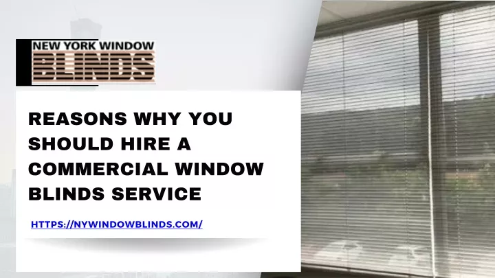 reasons why you should hire a commercial window
